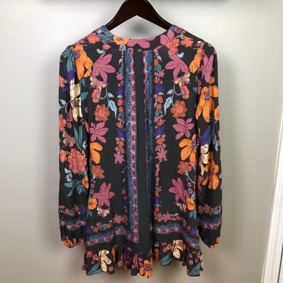 Free People Violet Hill Printed Tunic Dress Size 2 - Picture 9 of 12